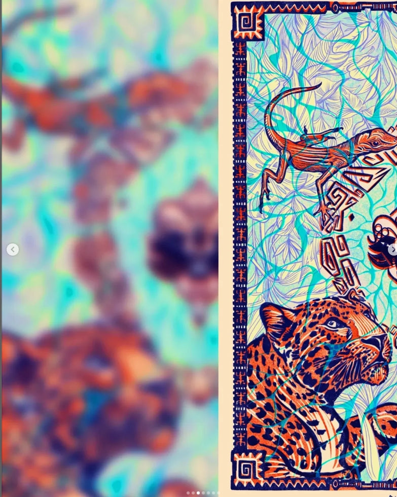 "Water, Energy Flow", Limited Serigraphy by Cabanzo, 2025