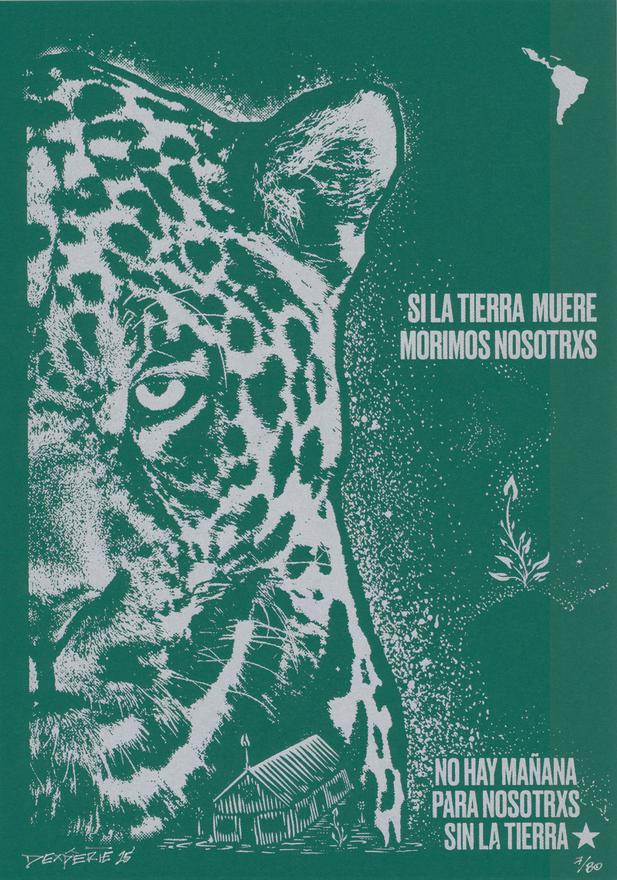 "Si la tierra muere, morimos nosotros - Jaguar - green", 2025
