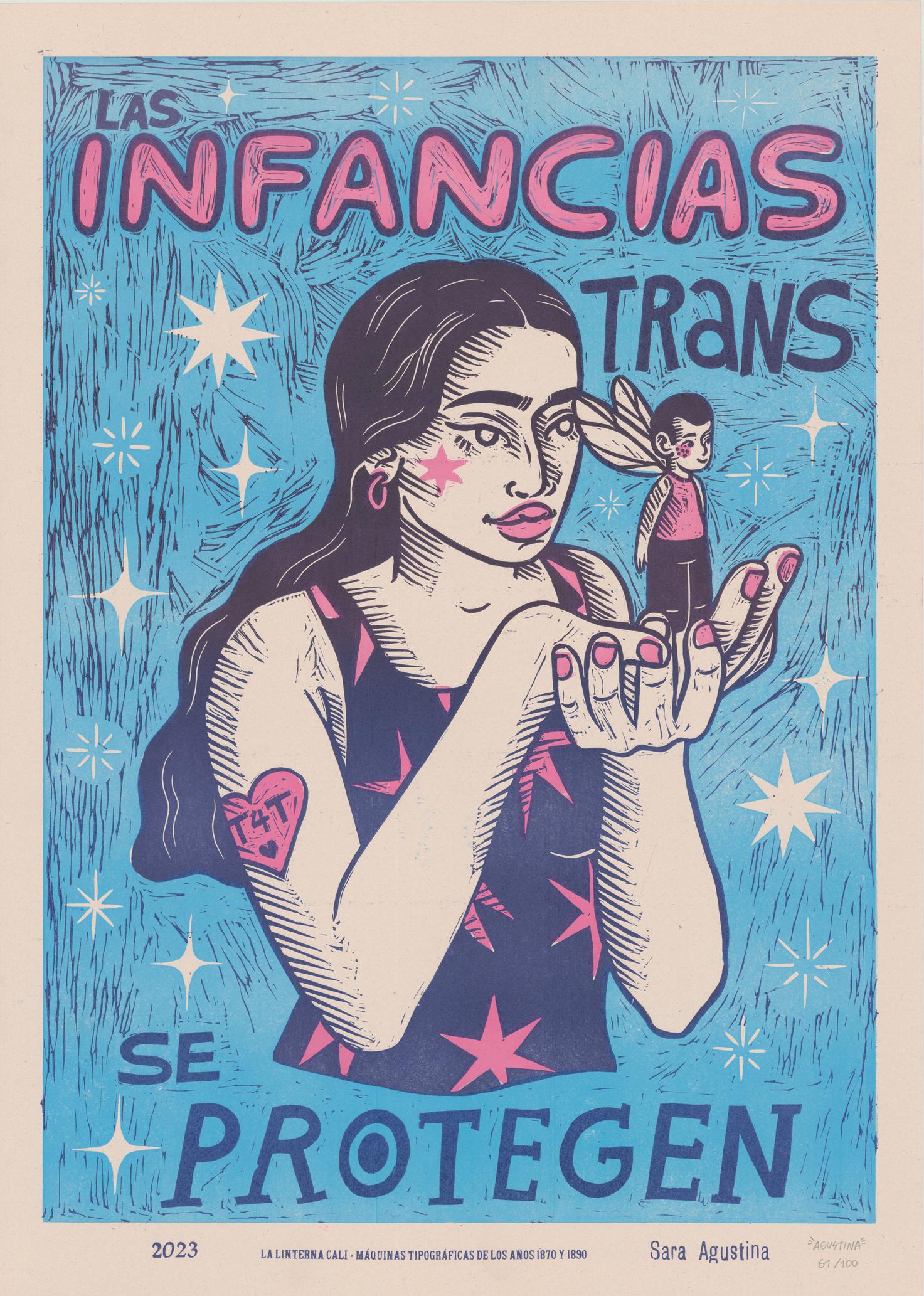 "Las infancias trans se protegen", 2023