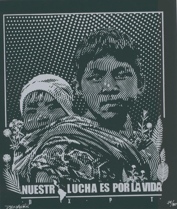 "Nuestra lucha es por la vida - Niños - black", 2025