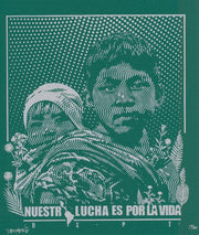 "Nuestra lucha es por la vida - Niños - green", 2025