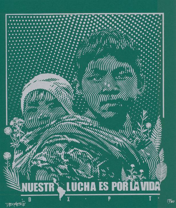 "Nuestra lucha es por la vida - Niños - green", 2025