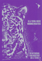 "Si la tierra muere, morimos nosotros - Jaguar - violet", 2025