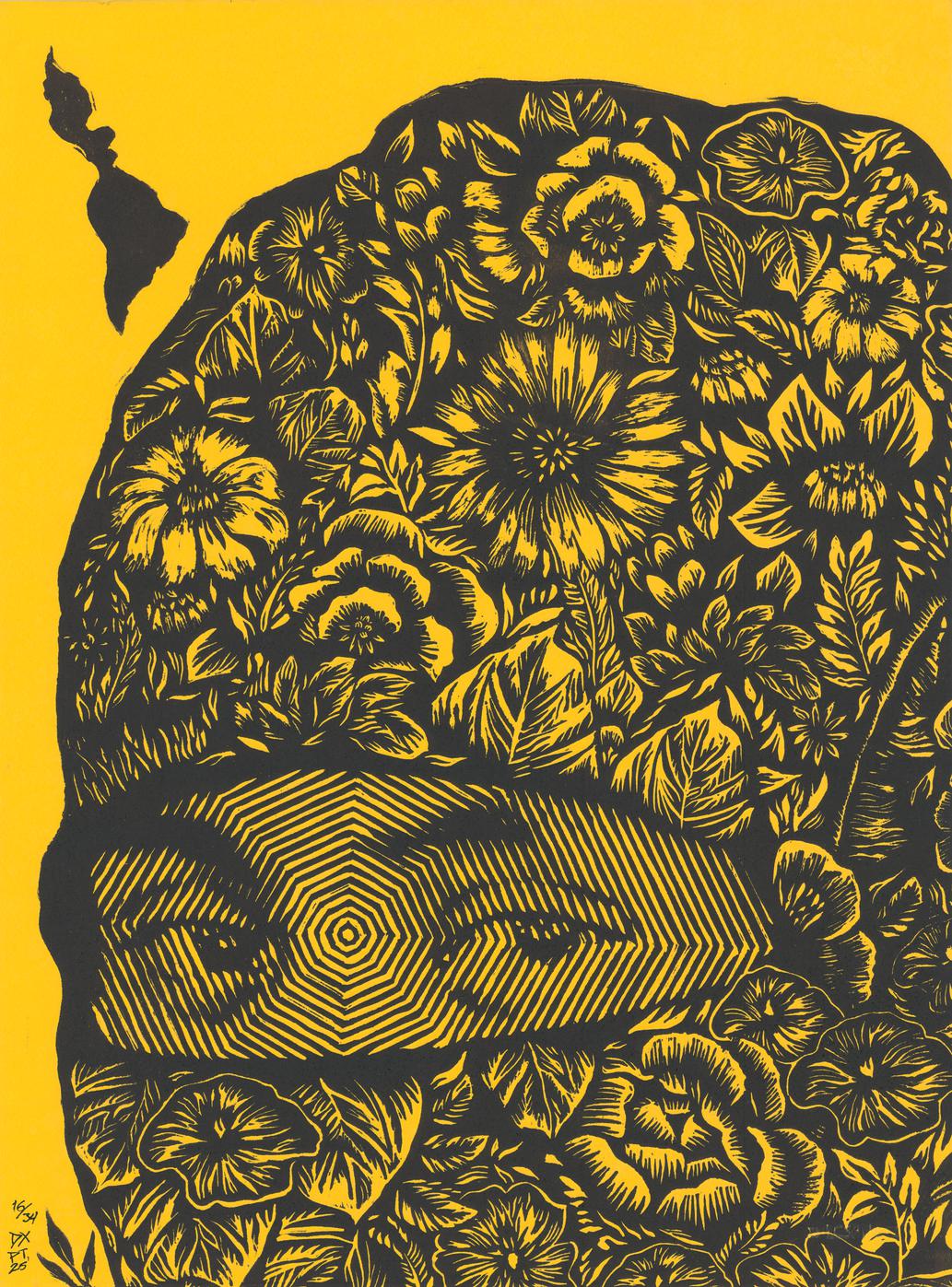"Mirada Flores - yellow", 2025