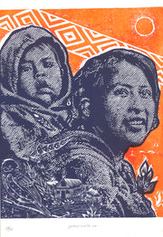 "Retrato Naranja - Azul", 2024