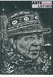 "Saakhelu, Comunidad Nasa - white", Limited Woodcut by Dexpierte Colectivo, 2023