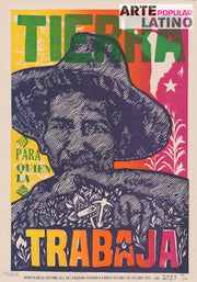 "Tierra para quien la trabaja", Limited Linocut by Dexpierte Colectivo, 2023