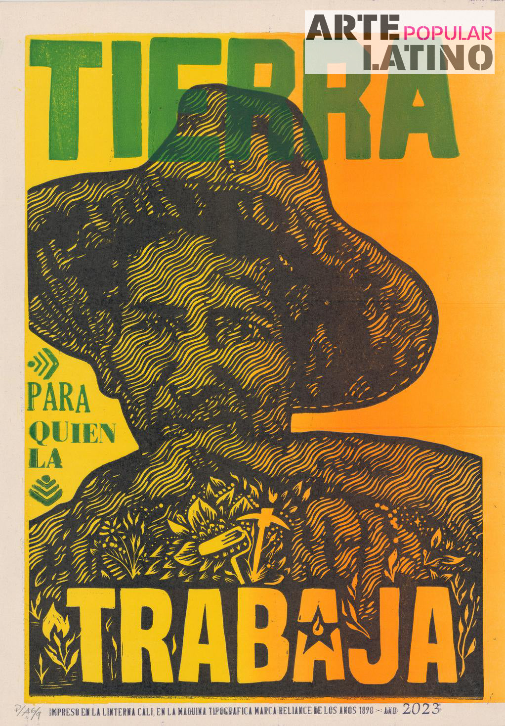"P/A Tierra para quien la trabaja - Piece 7/9", Author Test Print - unique piece, 2023