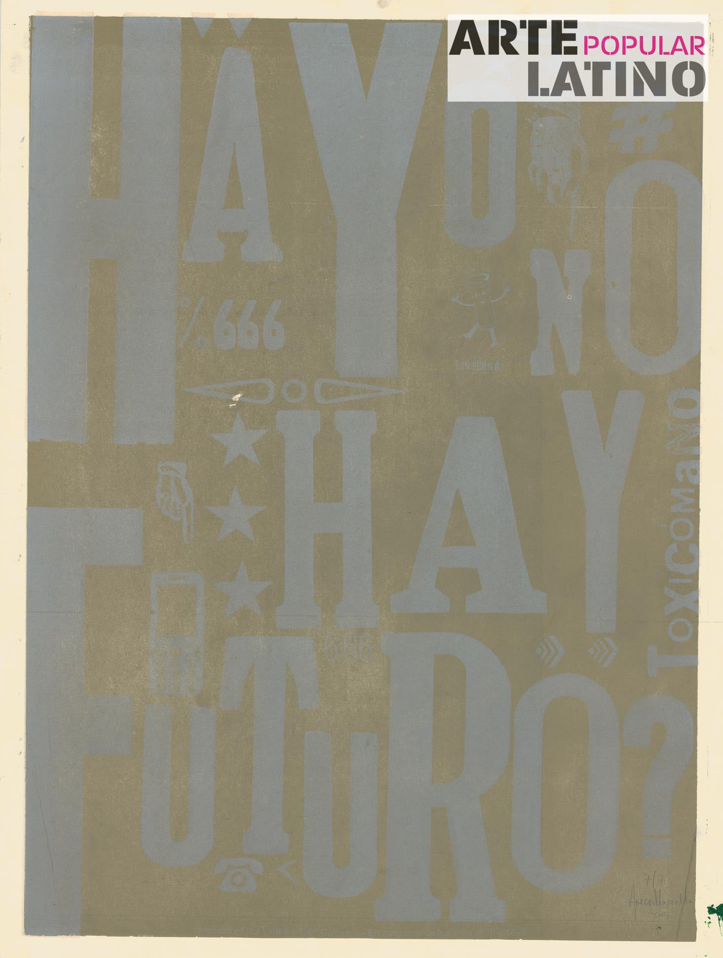 "Hay o no hay futuro", Limited Linocut by Toxicómano Callejero, 2019
