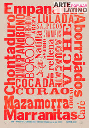 "Recuerdos de Cali tipográfico", Limited Linocut by MasterJaime, 2023