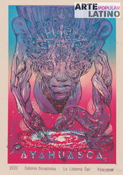 "Ayahuasca", Limited Linocut by Alpajaguar, 2022