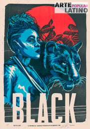 "Black", Limited Linocut by ZECARRILLO and MasterJaime, 2023