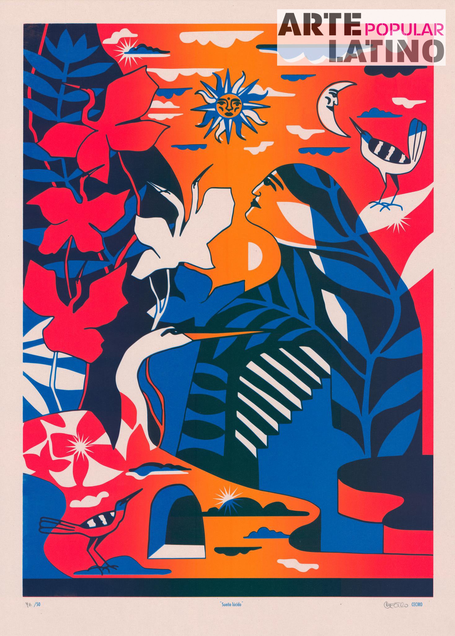 "Sueño lúcido", Limited Serigraphy by CECIRO, 2023