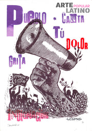 "Pueblo Canta tu dolor", Limited Serigraphy by Dexpierte Colectivo, 2025
