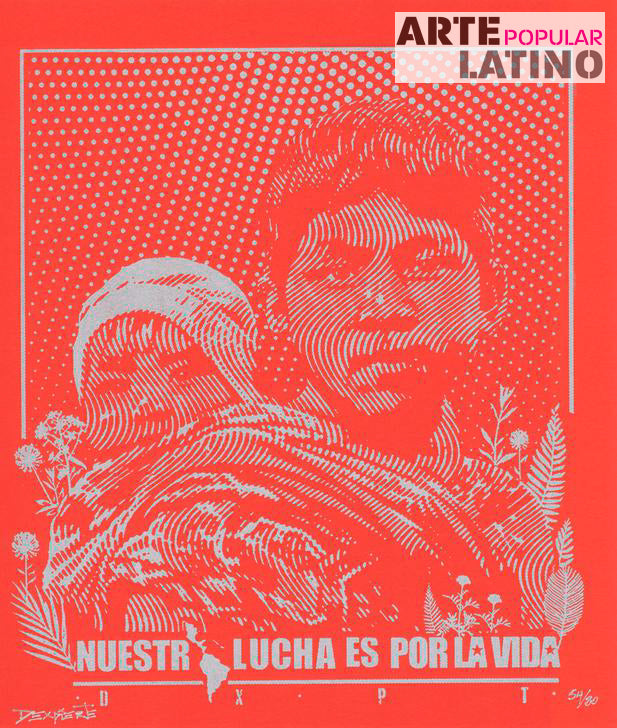 "Nuestra lucha es por la vida - Niños - red", Limited Serigraphy by Dexpierte Colectivo, 2025