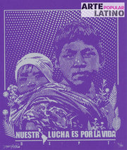 "Nuestra lucha es por la vida - Niños - violet", Limited Serigraphy by Dexpierte Colectivo, 2025
