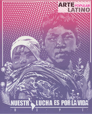 "Nuestra lucha es por la vida - Niños - pink-lilac", Limited Serigraphy by Dexpierte Colectivo, 2025