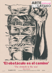 "El Obstáculo es el camino", Limited Linocut by Garavato, 2023