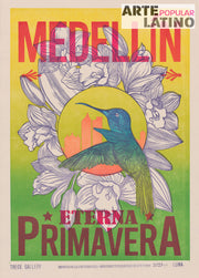 "Medellín eterna Primavera", Limited Linocut by LUNA & TRECE.GALERY, 2023
