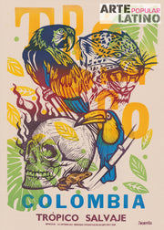 "Colombia trópico Salvaje A (yellow)", Open Linocut by ZECARRILLO, 2023