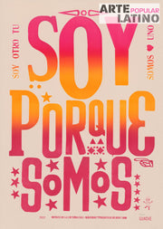 "Soy porque Somos - tipo sola", Limited Linocut by GUACHE, 2022