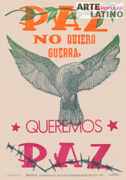 "¡Paz, no quiero Guerra - queremos Paz!", Open Linocut by SalsaRebelde & iamDilan, 2022