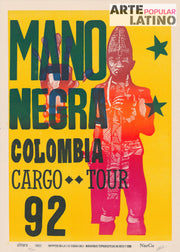 "Mano negra Colombia Cargo Tour", Limited Linocut by Olfraro & NarCo, 2022