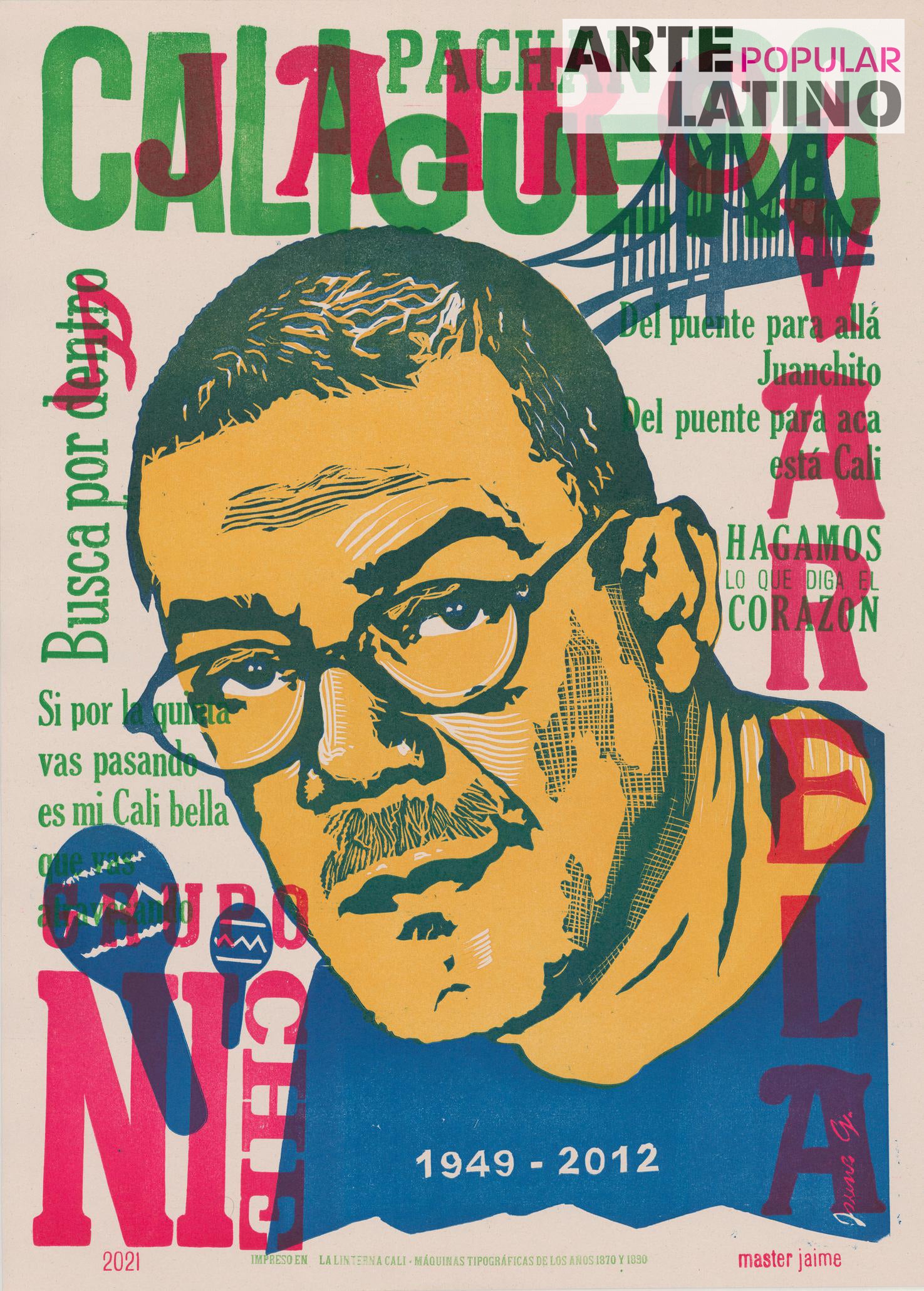 "Jairo Varela", Open Linocut by MasterJaime, 2021