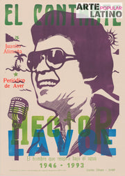 "Hector Lavoe - green", Open Linocut by Olfraro, 2020