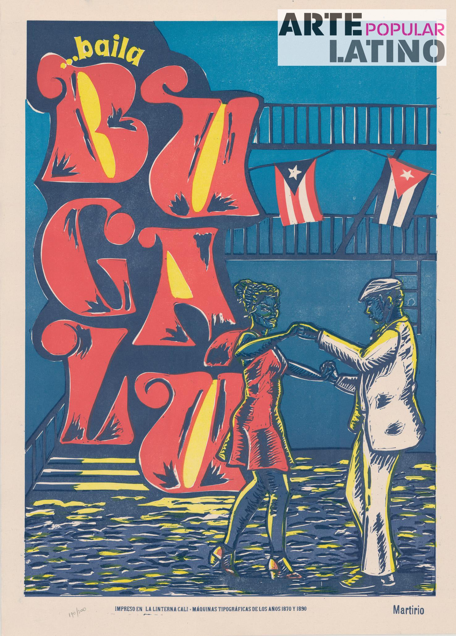 "Baila Bugalú", Limited Linocut by Martirio, 2022