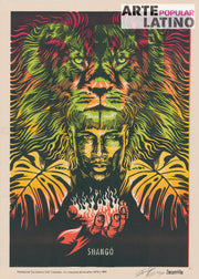 "Shangó", Limited Linocut by ZECARRILLO, 2023