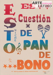 "¡Esto es cuestión de Pandebono!", Open Linocut by Olfraro, 2023