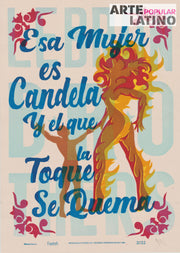 "Esa Mujer es Candela ...", Limited Linocut by Feerch, 2022