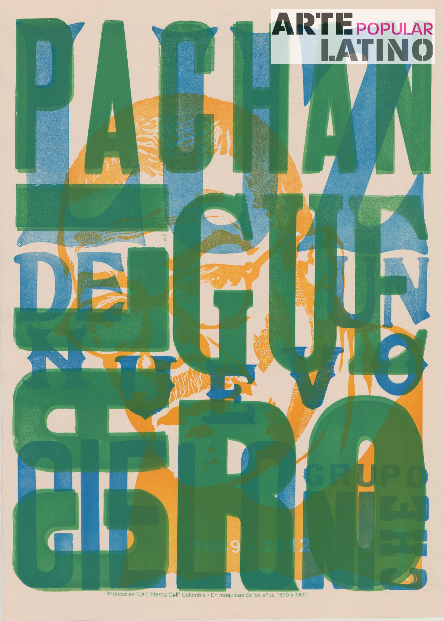 "Cali Pachanguero con Jairo Varela", Open Linocut by La Linterna Cali, 2023