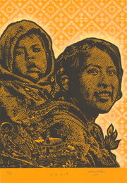 "Retrato Mujer con Niño - yellow", 2025