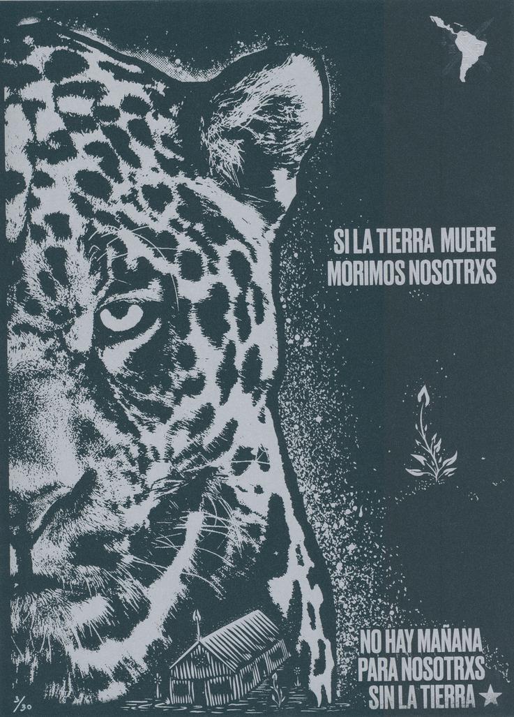 "Si la tierra muere, morimos nosotros - Jaguar - black II", 2025