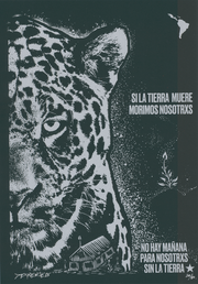 "Si la tierra muere, morimos nosotros - Jaguar - black", 2025